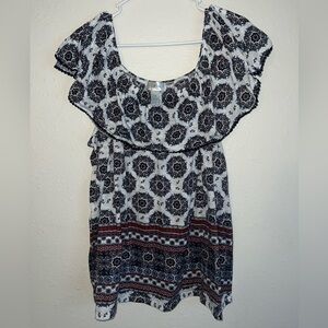 Size 2X Just Be Plus Size Women’s Off-Shoulder Top